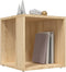 vidaXL - Bijzettafel - 33x33x34,5 - cm - bewerkt - hout - sonoma - eikenkleurig