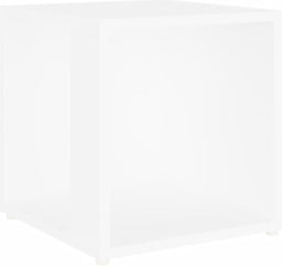vidaXL - Bijzettafel - 33x33x34,5 - cm - bewerkt - hout - wit