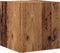 vidaXL - Bijzettafel - 33x33x34 - cm - bewerkt - hout - oud - houtkleurig