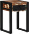 vidaXL - Bijzettafel - 35x35x50 - cm - massief - gerecycled - hout - meerkleurig