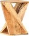 vidaXL - Bijzettafel - 35x35x55 - cm - massief - mangohout