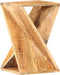 vidaXL - Bijzettafel - 35x35x55 - cm - massief - mangohout
