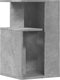 vidaXL - Bijzettafel - 35x35x60 - cm - bewerkt - hout - betongrijs