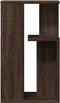 vidaXL - Bijzettafel - 35x35x60 - cm - bewerkt - hout - bruin - eikenkleurig