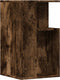 vidaXL - Bijzettafel - 35x35x60 - cm - bewerkt - hout - gerookt - eikenkleurig