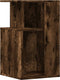 vidaXL - Bijzettafel - 35x35x60 - cm - bewerkt - hout - gerookt - eikenkleurig
