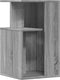 vidaXL - Bijzettafel - 35x35x60 - cm - bewerkt - hout - grijs - sonoma - eikenkleurig