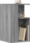 vidaXL - Bijzettafel - 35x35x60 - cm - bewerkt - hout - grijs - sonoma - eikenkleurig