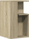 vidaXL - Bijzettafel - 35x35x60 - cm - bewerkt - hout - sonoma - eikenkleurig