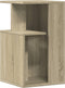 vidaXL - Bijzettafel - 35x35x60 - cm - bewerkt - hout - sonoma - eikenkleurig