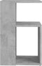 vidaXL - Bijzettafel - 36x30x56 - cm - bewerkt - hout - betongrijs