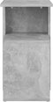 vidaXL - Bijzettafel - 36x30x56 - cm - bewerkt - hout - betongrijs