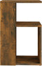 vidaXL - Bijzettafel - 36x30x56 - cm - bewerkt - hout - gerookt - eikenkleurig