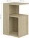 vidaXL - Bijzettafel - 36x30x56 - cm - bewerkt - hout - sonoma - eikenkleurig