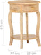 vidaXL - Bijzettafel - 37x37x61 - cm - massief - mangohout