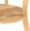vidaXL - Bijzettafel - 37x37x61 - cm - massief - mangohout