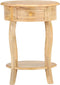 vidaXL - Bijzettafel - 37x37x61 - cm - massief - mangohout