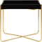 vidaXL - Bijzettafel - 38x38x38,5 - cm - MDF - zwart - en - goudkleurig