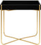vidaXL - Bijzettafel - 38x38x38,5 - cm - MDF - zwart - en - goudkleurig