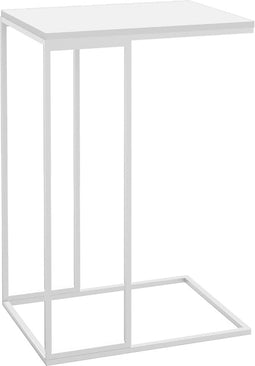 vidaXL - Bijzettafel - 40x30x59 - cm - bewerkt - hout - wit