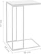 vidaXL - Bijzettafel - 40x30x59 - cm - bewerkt - hout - wit