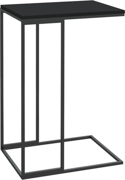vidaXL - Bijzettafel - 40x30x59 - cm - bewerkt - hout - zwart