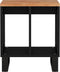 vidaXL - Bijzettafel - 40x31x46 - cm - massief - acaciahout - en - bewerkt - hout