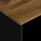 vidaXL - Bijzettafel - 40x31x46 - cm - massief - mangohout - en - bewerkt - hout