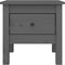vidaXL - Bijzettafel - 40x40x39 - cm - massief - grenenhout - grijs