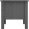 vidaXL - Bijzettafel - 40x40x39 - cm - massief - grenenhout - grijs