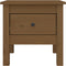 vidaXL - Bijzettafel - 40x40x39 - cm - massief - grenenhout - honingbruin