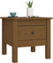 vidaXL - Bijzettafel - 40x40x39 - cm - massief - grenenhout - honingbruin