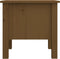 vidaXL - Bijzettafel - 40x40x39 - cm - massief - grenenhout - honingbruin