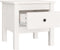 vidaXL - Bijzettafel - 40x40x39 - cm - massief - grenenhout - wit
