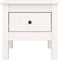 vidaXL - Bijzettafel - 40x40x39 - cm - massief - grenenhout - wit