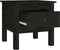vidaXL - Bijzettafel - 40x40x39 - cm - massief - grenenhout - zwart