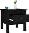 vidaXL - Bijzettafel - 40x40x39 - cm - massief - grenenhout - zwart