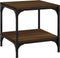 vidaXL - Bijzettafel - 40x40x40 - cm - bewerkt - hout - bruin - eikenkleur