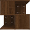 vidaXL - Bijzettafel - 40x40x40 - cm - bewerkt - hout - bruin - eikenkleur