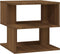 vidaXL - Bijzettafel - 40x40x40 - cm - bewerkt - hout - bruin - eikenkleur