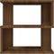 vidaXL - Bijzettafel - 40x40x40 - cm - bewerkt - hout - bruin - eikenkleur