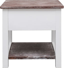 vidaXL - Bijzettafel - 40x40x40 - cm - paulowniahout - bruin