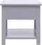 vidaXL - Bijzettafel - 40x40x40 - cm - paulowniahout - grijs