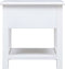 vidaXL - Bijzettafel - 40x40x40 - cm - paulowniahout - wit