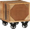 vidaXL - Bijzettafel - 40x40x45 - cm - massief - gerecycled - hout