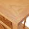 vidaXL - Bijzettafel - 45x27x42 - cm - massief - eikenhout