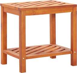 vidaXL - Bijzettafel - 45x33x45 - cm - massief - acaciahout