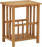 vidaXL - Bijzettafel - 45x35x55 - cm - massief - eikenhout