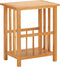 vidaXL - Bijzettafel - 45x35x55 - cm - massief - eikenhout