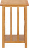 vidaXL - Bijzettafel - 45x35x55 - cm - massief - eikenhout